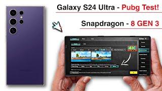 Samsung Galaxy S24 Ultra Pubg Test - Graphics Test - Gaming King.?