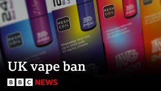 Disposable vapes to be banned in UK  BBC News