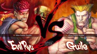 Evil Ryu vs Gulie HARDEST AI ULTRA STREET FIGHTER IV