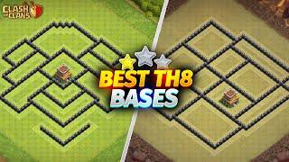 NEW TH8 Base Link  BEST Town Hall 8 TrophyWarHybridFarming Base  Clash Of Clans