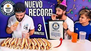 CONSIGO 2 GUINNESS WORLD RÉCORD en un RETO DE COMIDA hemos hecho historia *13 hotdog en 3 minutos*