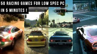 50 Best Car Racing Games for Low Spec PC in 5 Minutes