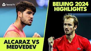 Carlos Alcaraz vs Daniil Medvedev Highlights  Beijing 2024