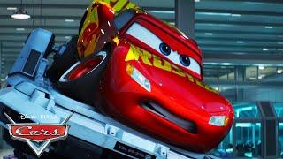 Lightning McQueens Big Crash on the Simulator  Pixar Cars