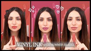 MNY Vinyl Ink Best Summer Shades With Carine  أجمل ألوان صيفية من فاينيل اينك