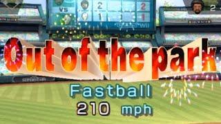 Wii Sports Baseball but the pitches are very fast...