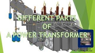 Different Parts of  A Power Transformer Parts of a transformerBasic parts of power transformer