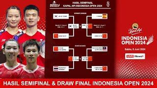 Hasil Semifinal & Draw Final Indonesia Open 2024 #indonesiaopen2024