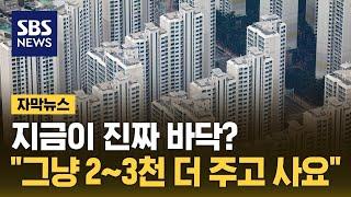 지금이 진짜 바닥?…그냥 23천 더 주고 사요 자막뉴스  SBS