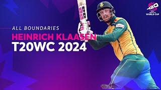 Every Heinrich Klaasen boundary at T20 World Cup 2024