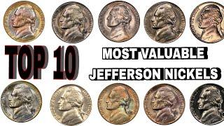 TOP 10 Most Valuable Nickels in Circulation - Rare Jefferson Nickels Worth Big Money COINS WORTH M.