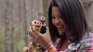 Red and Pink Rangers First Battle  Happy Power Week  Dino Charge  Power Rangers Official