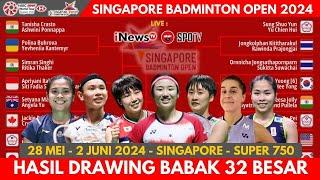 Draw Singapore Open 2024 28 Mei - 2 Juni  Super 750