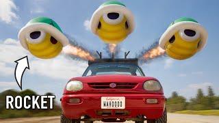 I Fired 300MPH Mario Kart Shells off my Car