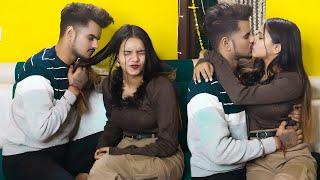 Irritating Prank On My So Much Cute Girlfriend  Real Kissing Prank  Gone Romantic  Couple Rajput