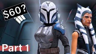 How to fix cheap Disney Bo-Katan doll - 16 Scale Figure for 60 bucks PART 1 of 2