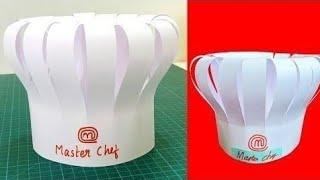 DIY Chef Hat Easy Step-by-Step Tutorial to make your Own Chefs Hat FOR FANCY DRESS