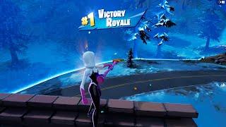 SPIDER-GWEN IN FORTNITE MY FIRST WIN IN CHAPTER 3 SEASON 4 Solo Gameplay #EpicPartner