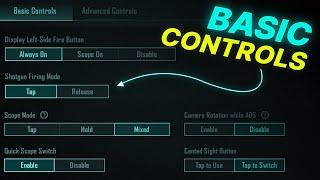 BGMI Basic Control Settings  BGMI ALL NEW BASIC SETTINGS EXPLAIN IN HINDI  BGMI CONTROL SETTINGS