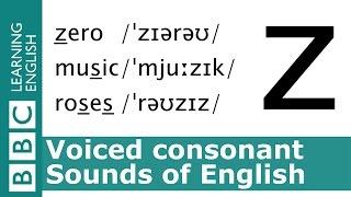 English Pronunciation  Voiced Consonant - z - zero music and roses