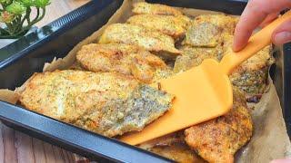 It is so delicious that I cook it almost every day Incredible recipe for baked fish for dinner.