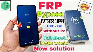 Moto G13 FRP Bypass Android 13 Update  New Trick  Moto G13 Google Account Bypass Without Pc 