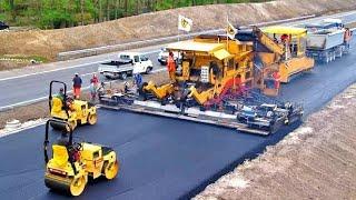 World Amazing Modern Road Construction Machines Incredible Fastest Asphalt Paving Equipment Machine