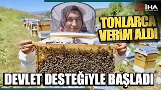 Devlet Desteğiyle Arıcılığa Başlayan Girişimci Tonlarca Verim Alıyor