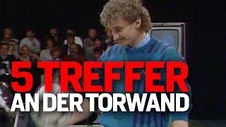 Legendär – Rudi Völler trifft 5 Mal an der Torwand  Aktuelles Sportstudio 1985