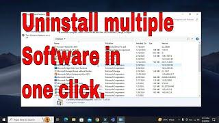 how to uninstall multiple software in one click  windows 10 11