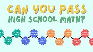 Can you Pass High School MATH 12 question quick test