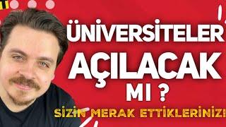 ÜNİVERSİTELER AÇILACAK MI ? “SORULARINIZA CEVAP” KABİNE yüzyüze eğitimsınavlaryök #üniversiteler