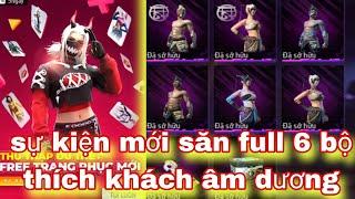 Free fire cách chơi sự kiện nữ binh huyết quỷ - full 6 bổ thích khách âm dương