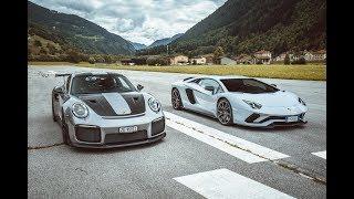 DRAG RACE Porsche GT2 RS vs Lamborghini Aventador S