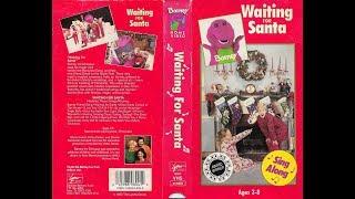 Barney and the Backyard Gang - Waiting for Santa 1990 1993 VHS red cover edition