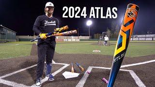 Hitting with the 2024 LOUISVILLE SLUGGER ATLAS  BBCOR Baseball Bat Review