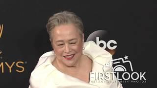 Kathy Bates arriving at the 2016 EMMY Awards