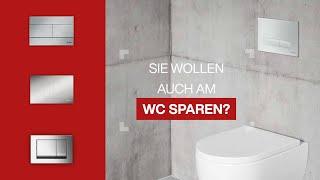 Zweimengenspülungen am WC  Kleine Geste große Wirkung beim Wasser sparen