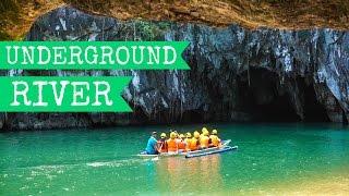 Underground River in Sabang  Puerto Princesa  Palawan  Philippines 2017