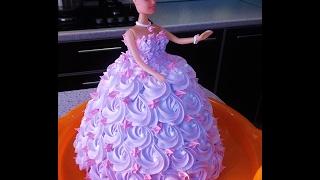 Торт Кукла БАРБИ Секрет Легкого способа приготовления\ Cake BARBIE Dollan Easy way to prepare