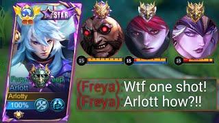 GLOBAL ARLOTT GUIDE TO BEAT STRONG META HERO IN EXP LANE  ARLOTT BEST DAMAGE BUILD 2024