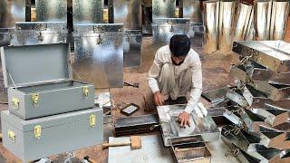 Amazing Skills Made Beautiful Big Storage Box With Steel Sheet  How its made