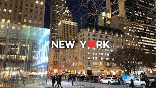 4K New York CityWalking Midtown Manhattan Day️& Night  Burger Joint  Feb. 2024