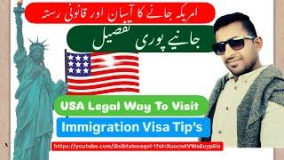 USA Legal Ways To Visit & Immigration Visa 2024 Tips Step by Step By Sibtain Naqvi From Germany 