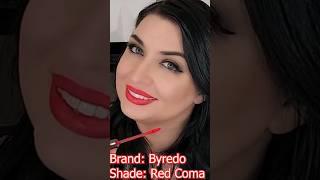 Byredo Liquid Lipstick Matte Red Coma Transfer Test #luxurymakeup #byredo #lipstick #beauty #shorts