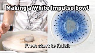 Making a White Impulse Trinket Bowl - Full Process ASMR