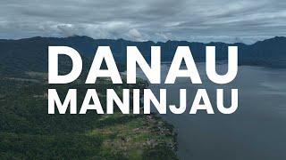 Panorama Wisata Danau Maninjau dan Kelok 44 via Udara di Kabupaten Agam Sumatera Barat