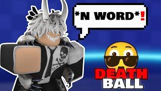 Death ball but my friends got racistier  Roblox Death Ball funny moments #2