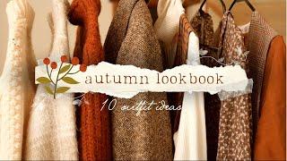 Autumn Lookbook  10 Fall Outfit Ideas Cottagecore Warm Colors Simple & Cozy