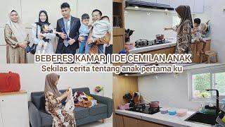 Kegiatan IRT mulai dari subuh di rumah minimalis  Beres beres kamar  Ide cemilan anak anak